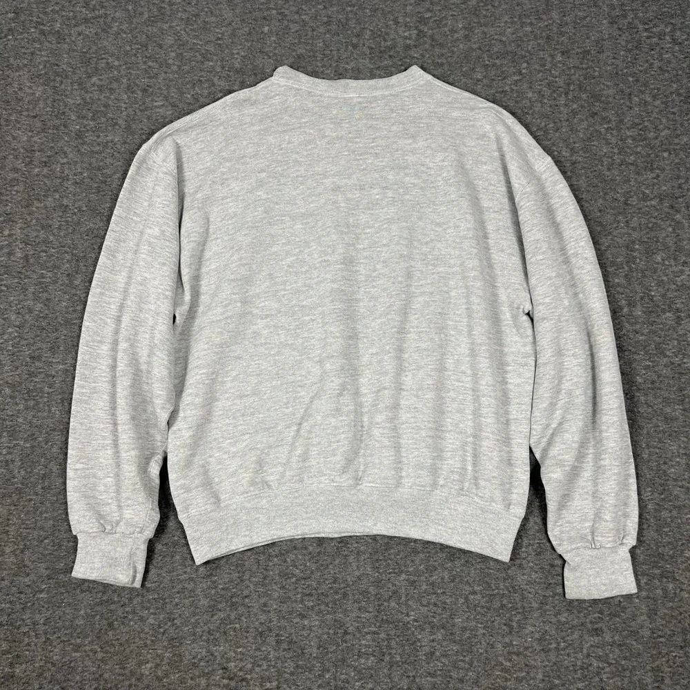 Vintage 90s Princeton University Crewneck Sweatshirt Mens Large Grey Y2K Preppy - Picture 3 of 7